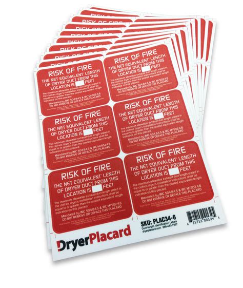 inovate dryer placards